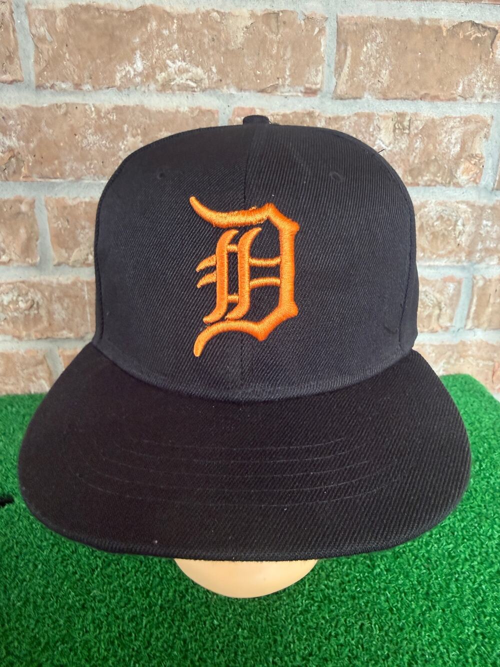 New Era 59FIFTY Detroit Tigers Hat Black Orange Fitted Cap  Wool Snapback Hat